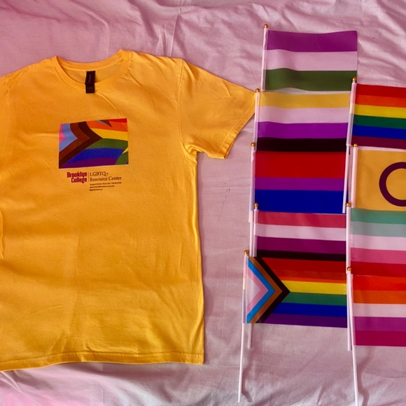 LGBTQ+ T-Shirt (Small) + 9 Pride Flags Bundle - Picture 2 of 8